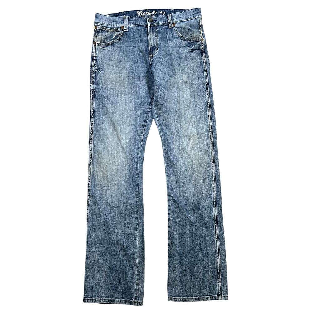 Wrangler Retro Slim Boot Jeans Men’s 32x34 Cowboy Western Blue Denim Rodeo
